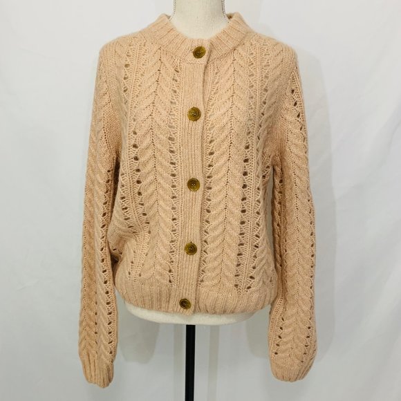 NWT POINT SUR J Crew Pointelle Knit Cardigan - Picture 7 of 13